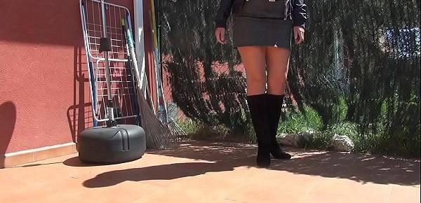  Granny SpicyHoneyMilf  in boots and nylons